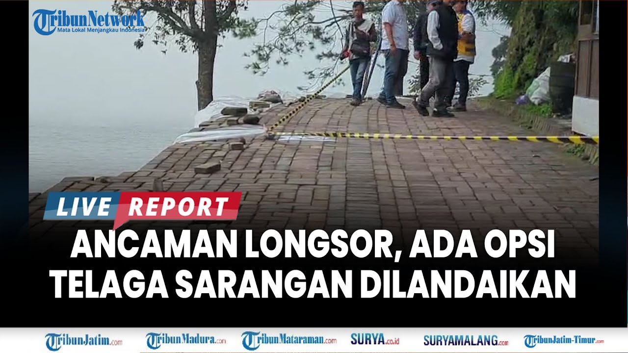 🔴 BBWS BENGAWAN SOLO UKUR KONTUR LONGSOR di Telaga Sarangan, Muncul Opsi Jalan Akan Dilandaikan