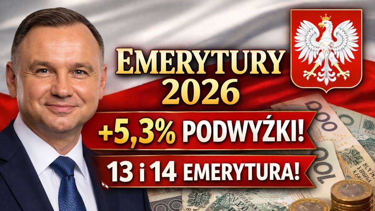 Waloryzacja Emerytur 2026: 5,3% Podwyżki, 13 i 14 Emerytura &ndash; Ile Zyskasz?