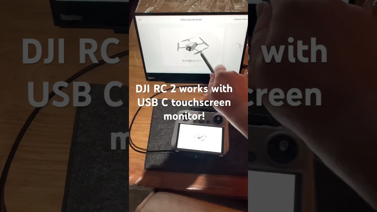 External touchscreen with DJI RC 2! USB C powered! #dji  #djimini4pro #usbc #touchscreen #monitor