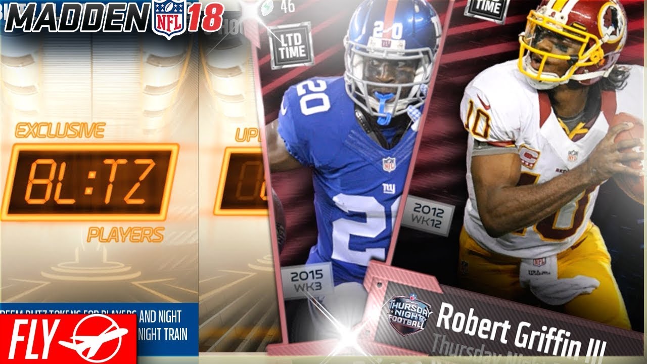 24 HOUR RG3! BLITZ PROMO TONIGHT!! MUT 18 PACK OPENING | Madden 18 Ultimate Team