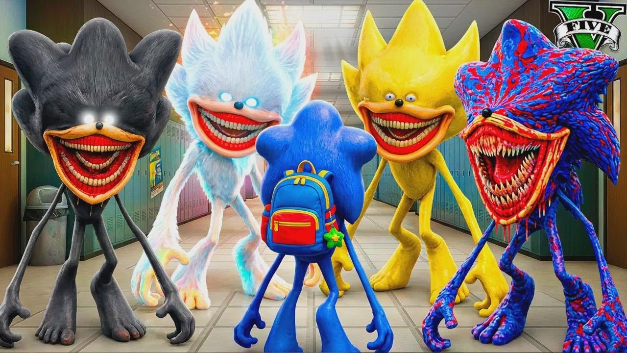 Am intrat în școala tuturor transformărilor lui Shin Sonic din GTA 5! (mod Shin Sonic)