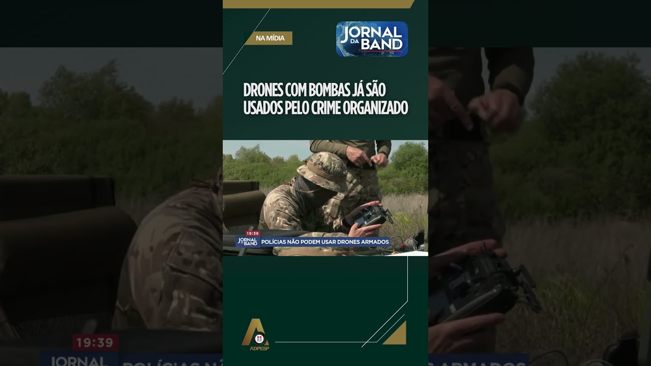 Andr&eacute; Santos Pereira - Jornal da Band - Drones a servi&ccedil;o do crime organizado