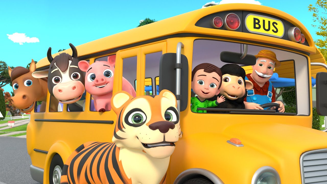 Farm Animals on the Bus Song + MORE Lalafun Nursery Rhymes & Kids Songs