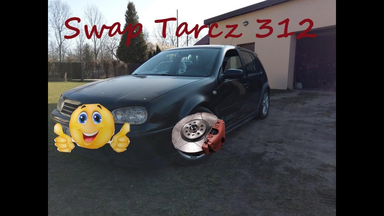 Swap hamulców 312 mm do Golfa 4