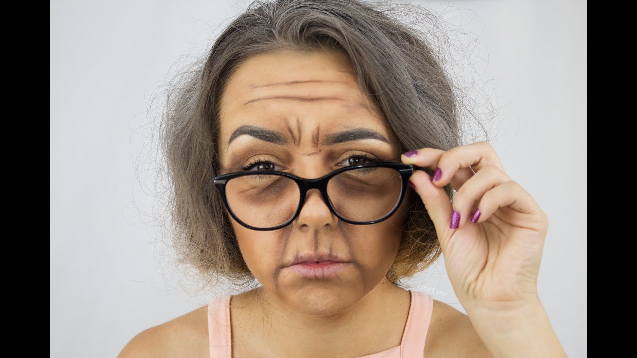 Old Lady Makeup Look - MINI TUTORIAL