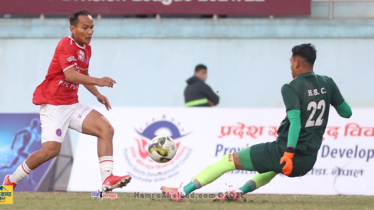 Sunil Bal  Freekick saved by Deep Karki  - A division Football league 2078