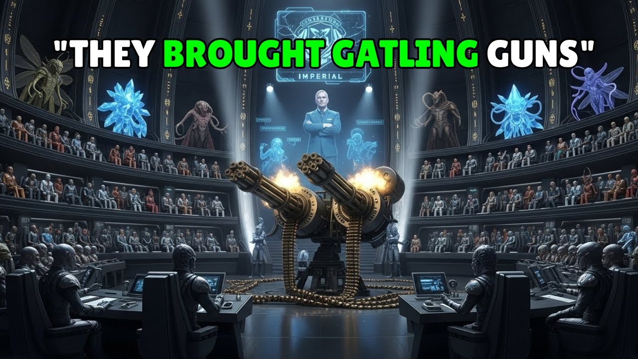 Galactic Empire Mocks Ancient Weapon , Until Gatling Gun Shatters Their Troops |HFY Story