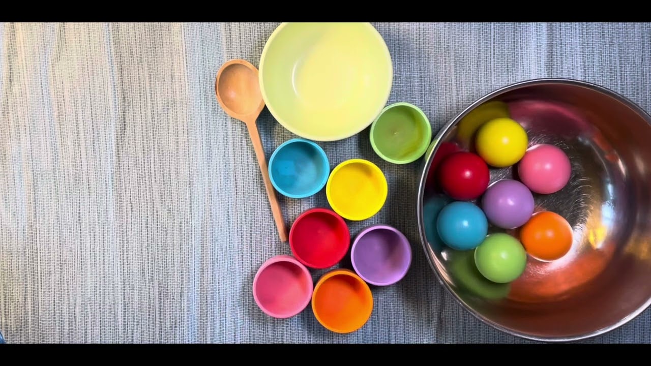Toddler Play Tips for Wooden Cups & Balls Set