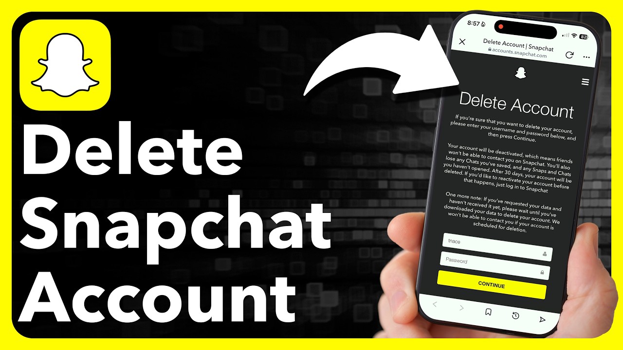 Как удалить аккаунт Snapchat