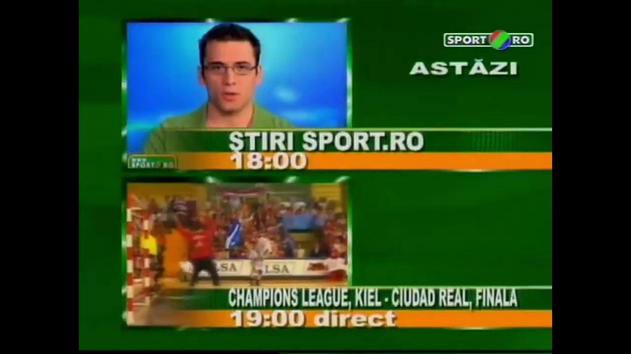 Sport.ro - Reclame și line-up - 11.05.2008