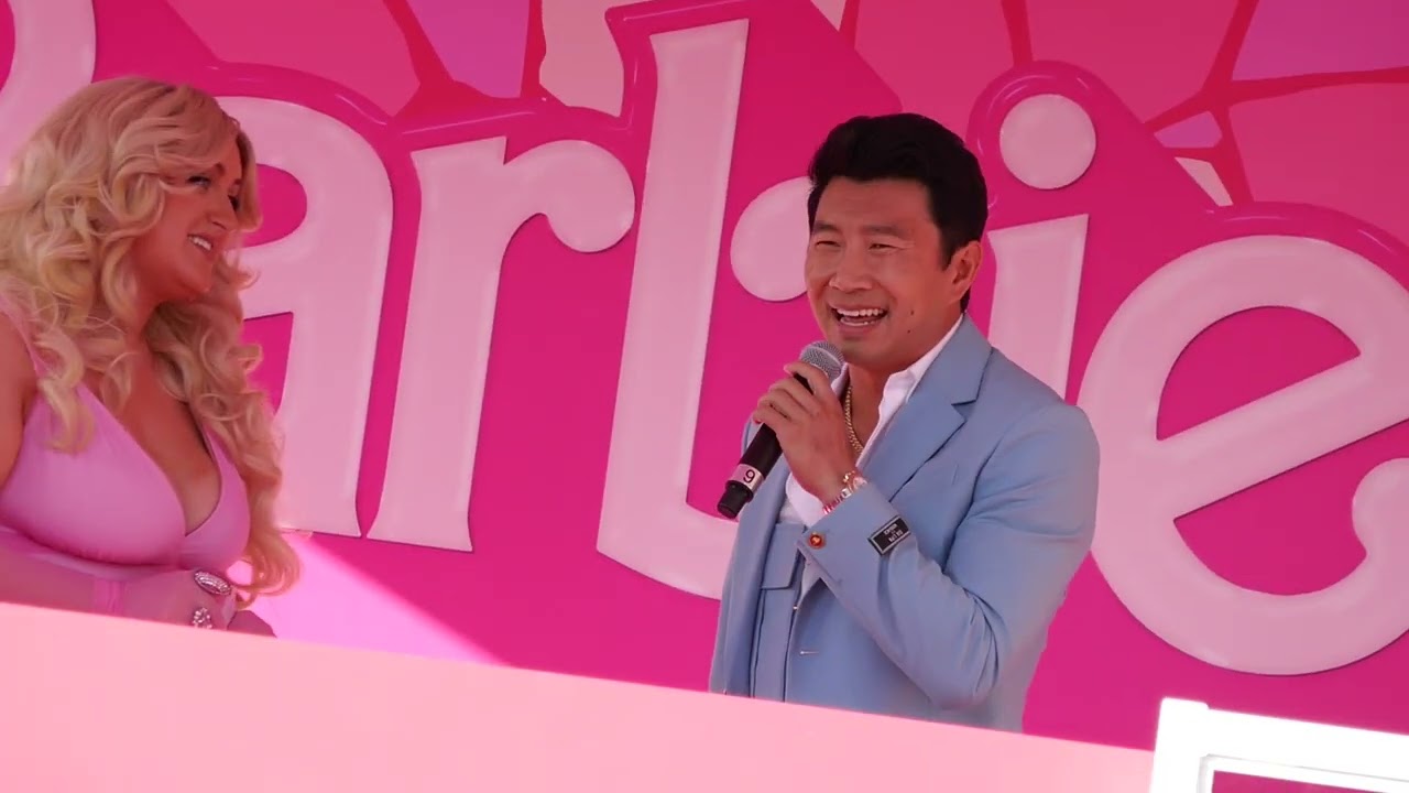 Simu Liu Barbie World Premiere Shrine Auditorium Los Angeles California USA July 9, 2023