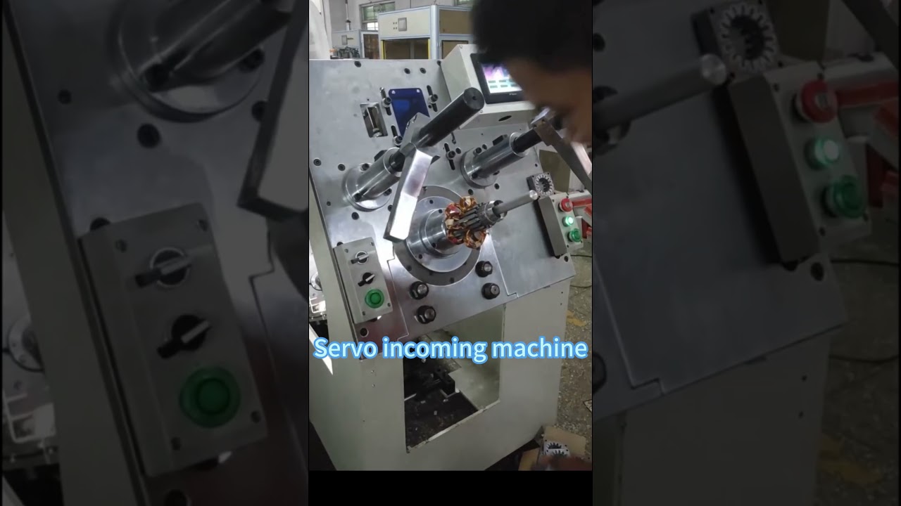 Semi-auto motor stator coil inserting machine