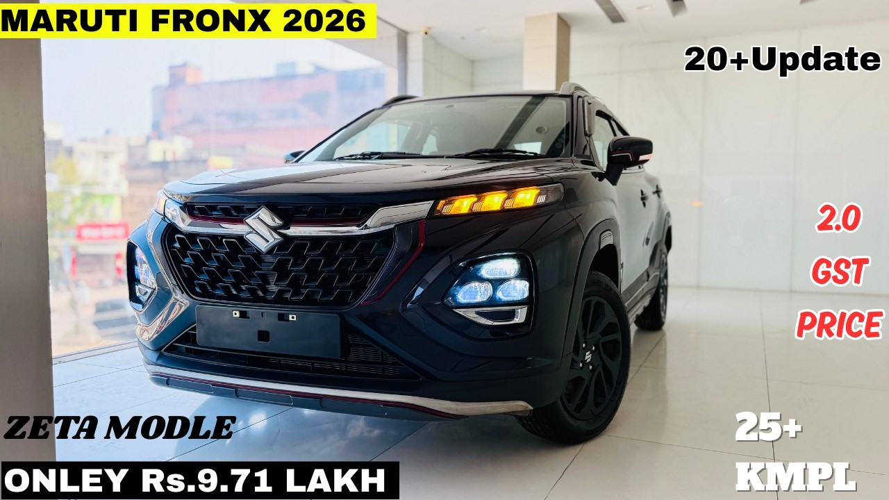 Maruti Fronx Zeta 1.0L Turbo MT 😱 Fronx Zeta On Road Price Features ✅ Fronx Top Model 2026