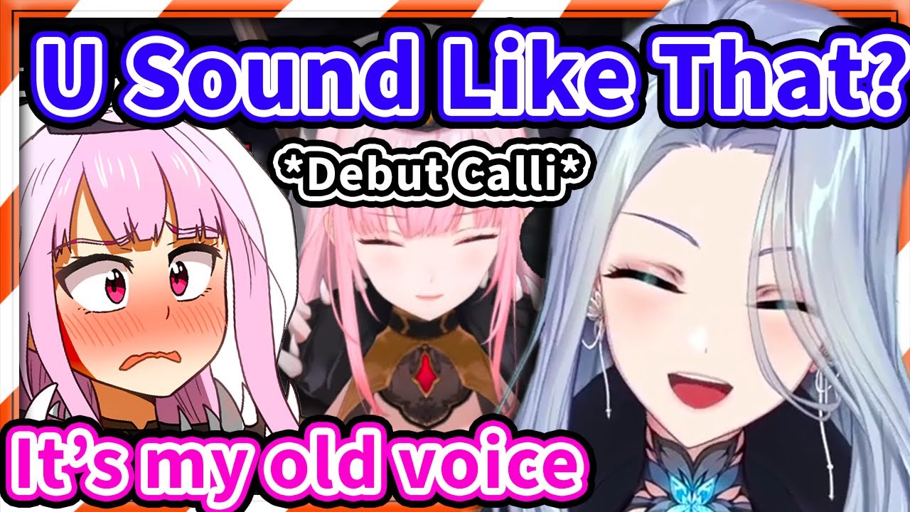 AmaLee Realizes How Different Debut Calli Sounds Like 【HololiveEN】