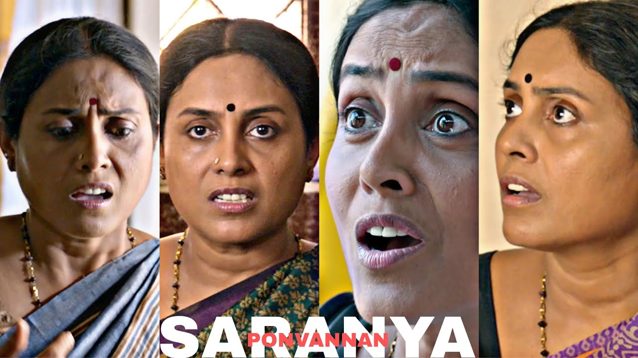 Saranya ponvannan hot edit face card UHD quality vertical edit biography info 
