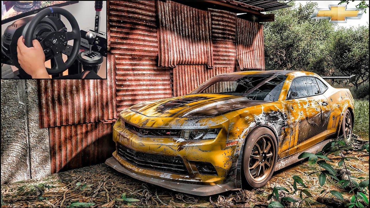 Rebuilding a CHEVROLET CAMARO Z28 - Forza Horizon 5 - Thrustmaster T300RS Gameplay.