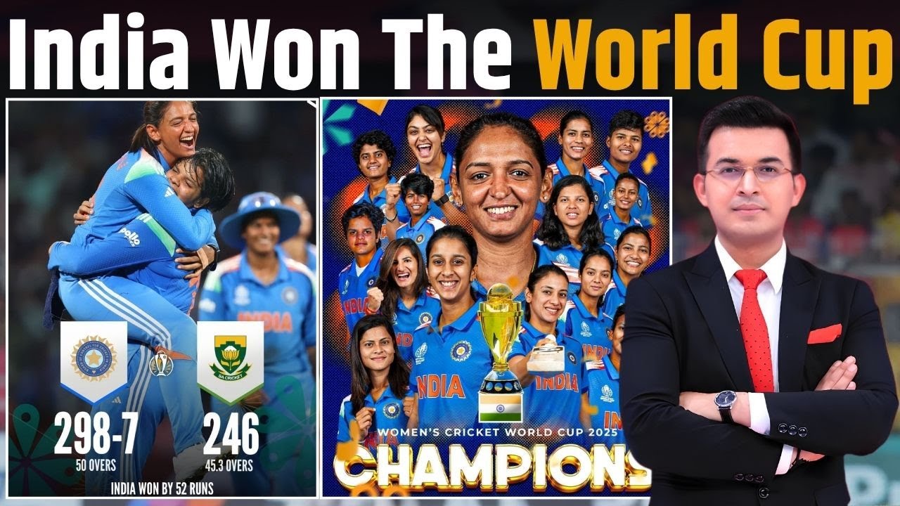 Ind vs Sa : Harmanpreet Kaur-Led Bravehearts Make History, Clinch 1st-Ever Women's ODI World Cup !