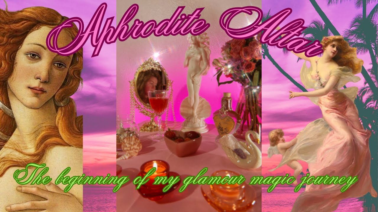 My Aphrodite Altar Setup ✨ altar tour vlog & the start of my glamour magic journey