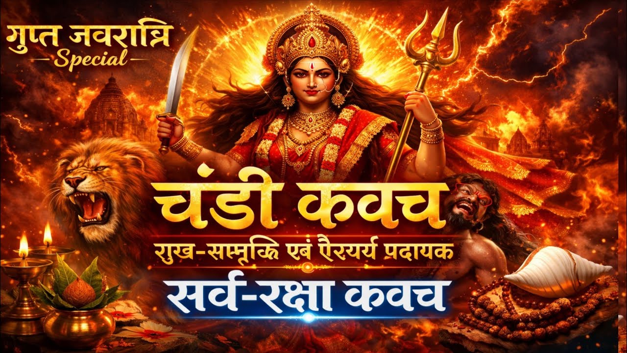 गुप्त नवरात्रि special चंडी कवच : सुख-समृद्धि एवं ऐश्वर्य प्रदायक सर्व-रक्षा कवच