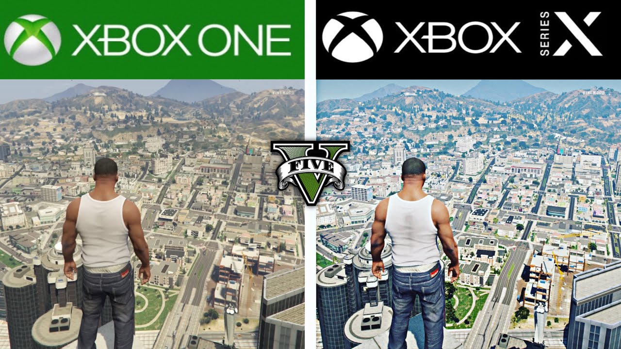 GTA V | XBOX ONE VS XBOX SERIES X Графика и время загрузки | Сравнение (4K 120 кадров в секунду)