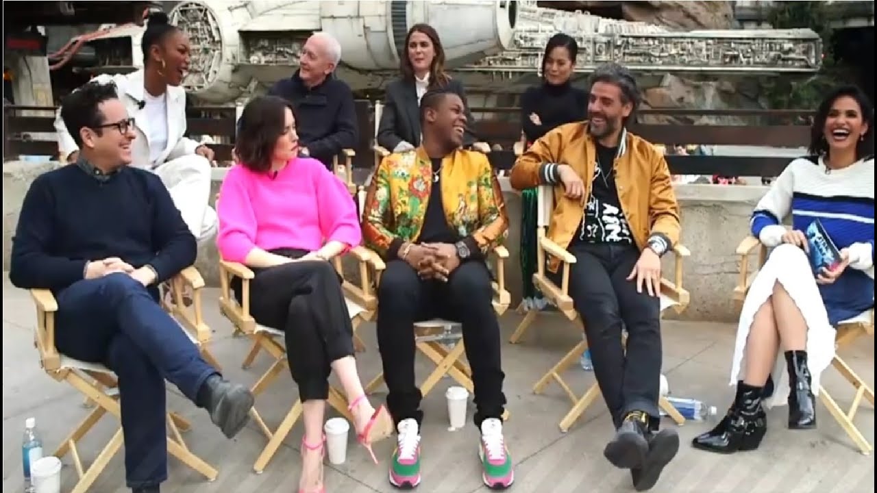 Star Wars The Rise Of Skywalker Live Q&A With JJ Abrams Daisy Ridley Oscar Isaac John Boyega & More