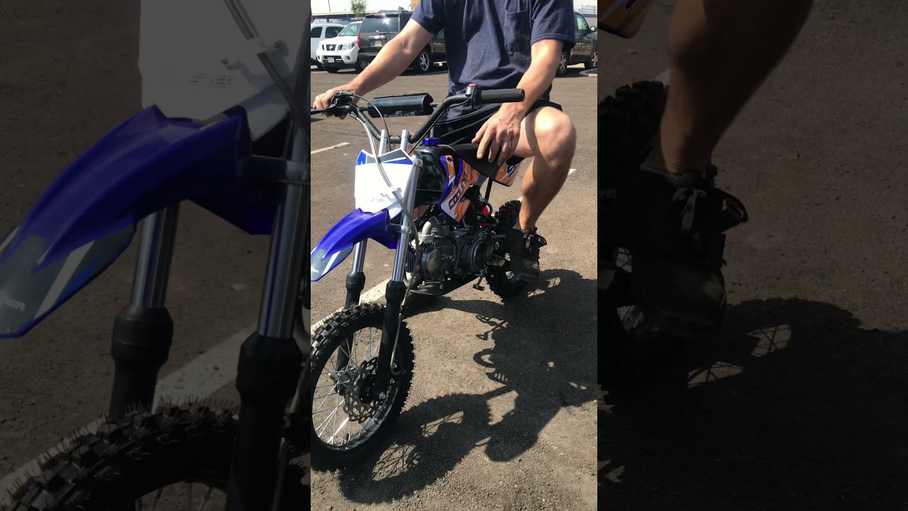 Coolster 125cc Semi Automatic and 70cc Semi Auto dirt bike walk-through video.