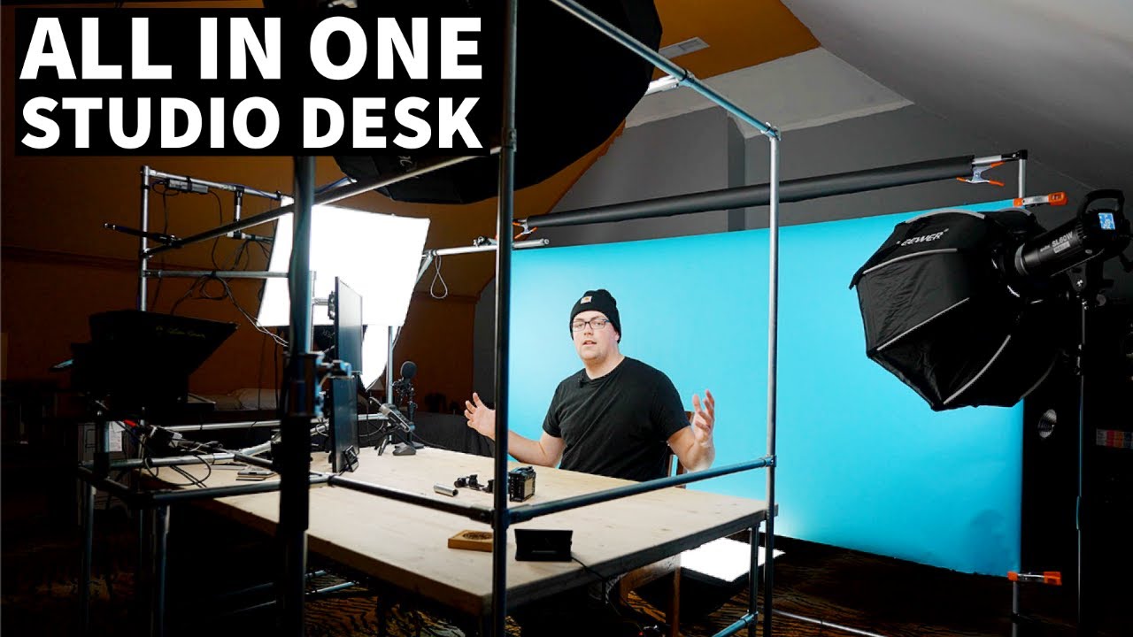 All In One Video Recording Desk | DIY Studio Desk Made With Conduit