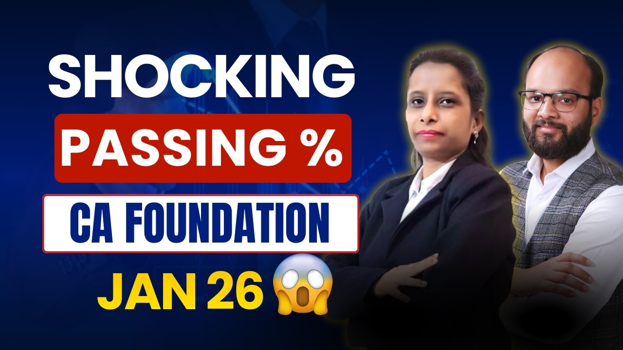 CA Foundation Jan 26 Passing Percentage | CA Foundation Jan 26 Result | ICAI Result Jan 26