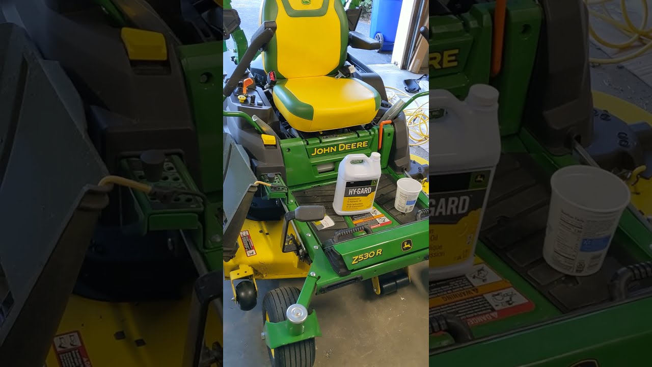 John Deere Z530R Transaxle Hydro Oil Change