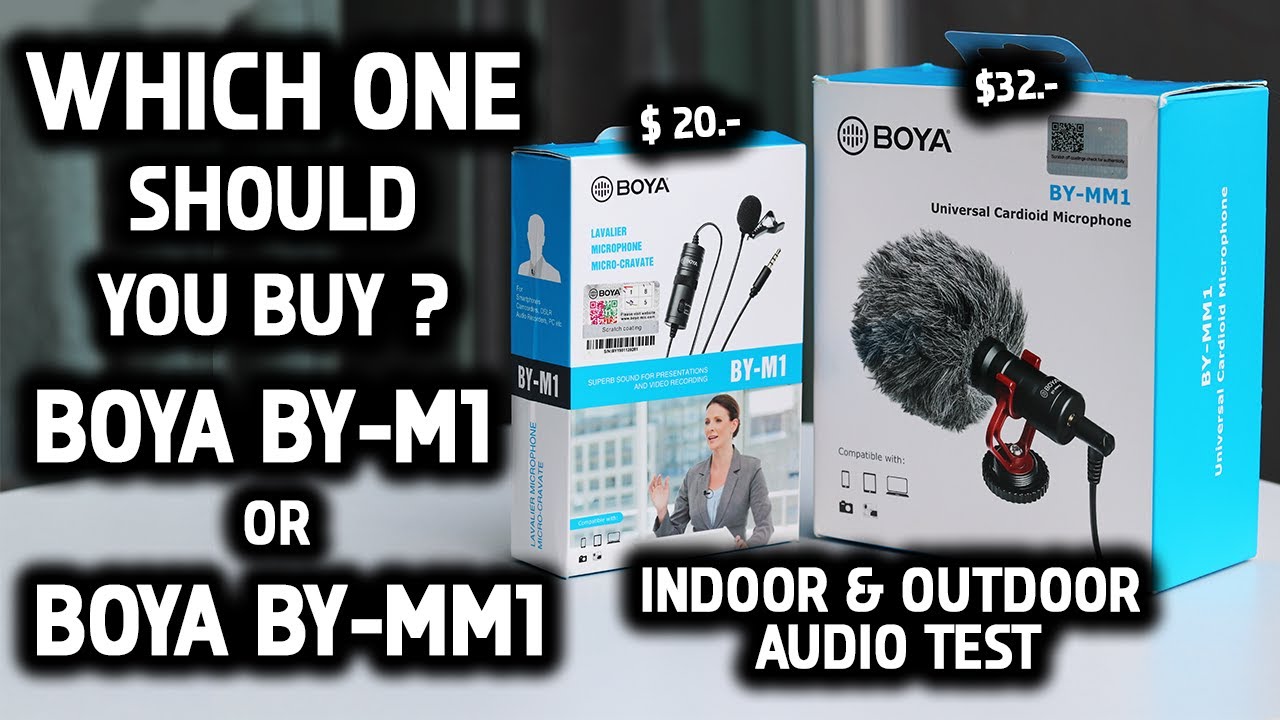 Best Budget Microphones for Youtubers 2020| Boya By-M1 Vs Boya By-MM1 | Indoor & Outdoor Audio Test