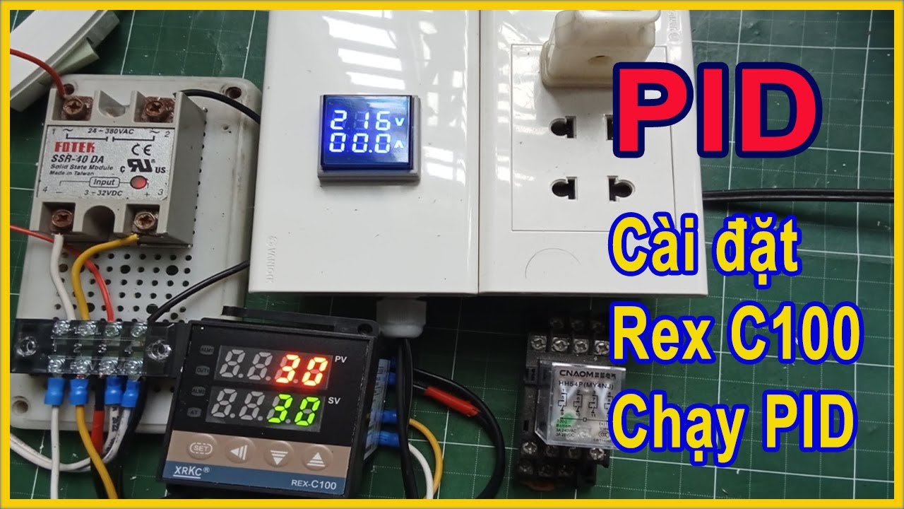PID Controller Điều Khiển Nhiệt Độ Rex C100 Chạy Chế Độ PID | Điện Nước 365