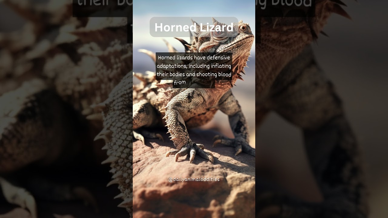 Unveiling the Astonishing Defense Tactics of Horned Lizards: Body Inflation and Eye-Blood-Spewing!