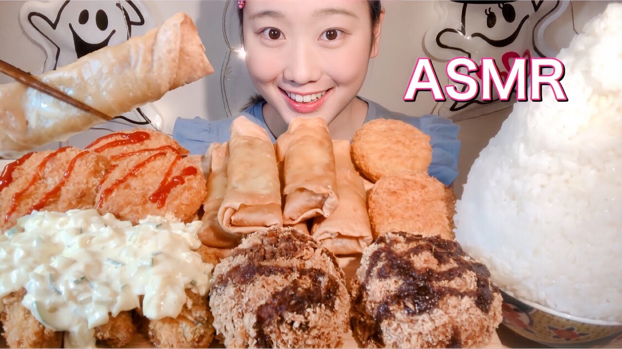ASMR 秋の揚げ物 Autumn fried food 가을 튀김【咀嚼音/Mukbang/Eating Sounds】