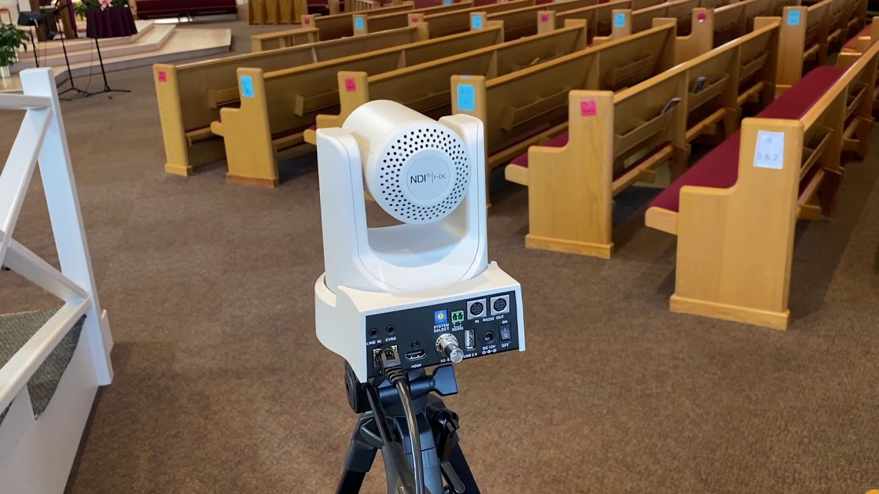 NDI PTZ Camera/Streaming Setup