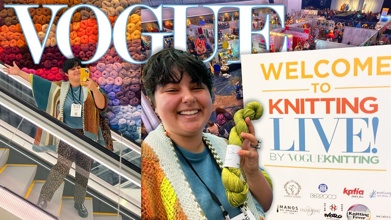 Huge NYC Yarn Festival Vlog + Goodies Haul 🧶 Vogue Knitting Live 2023