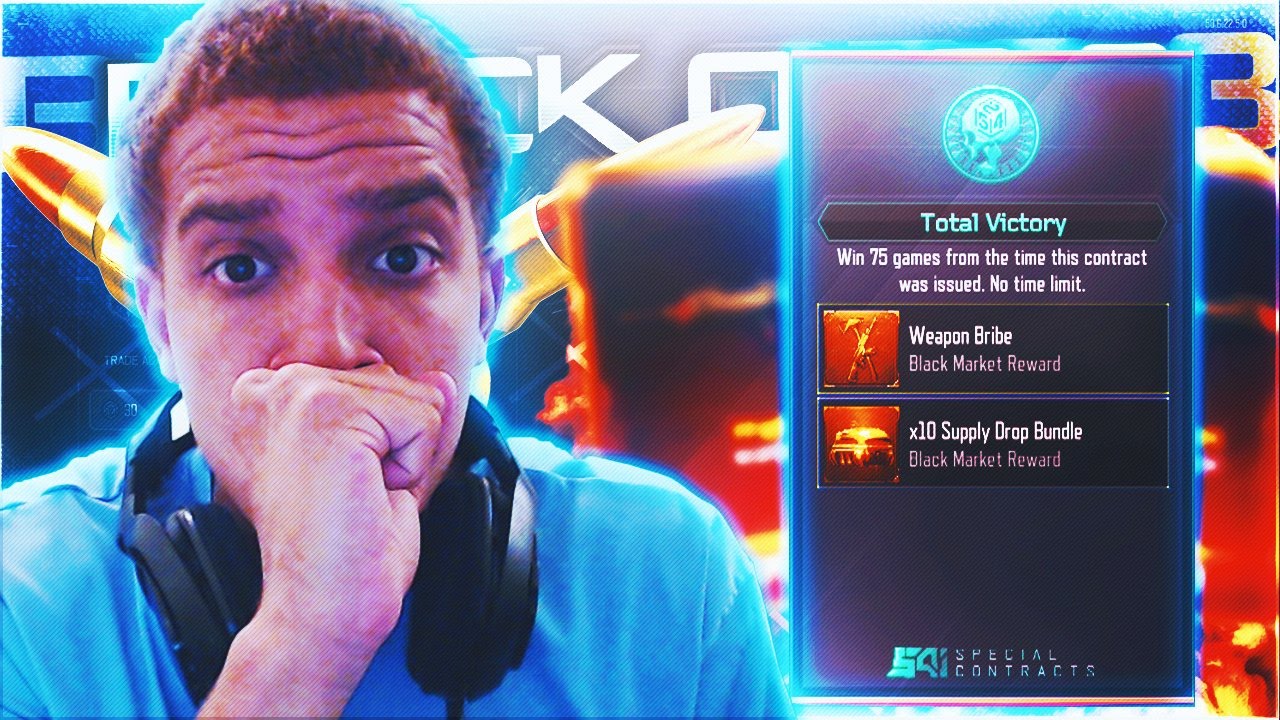 I COMPLETED THE CONTRACT! NEW Black Ops 3 WEAPON BRIBE UNLOCKED w/ 75 Win Contract (Free DLC Weapon)