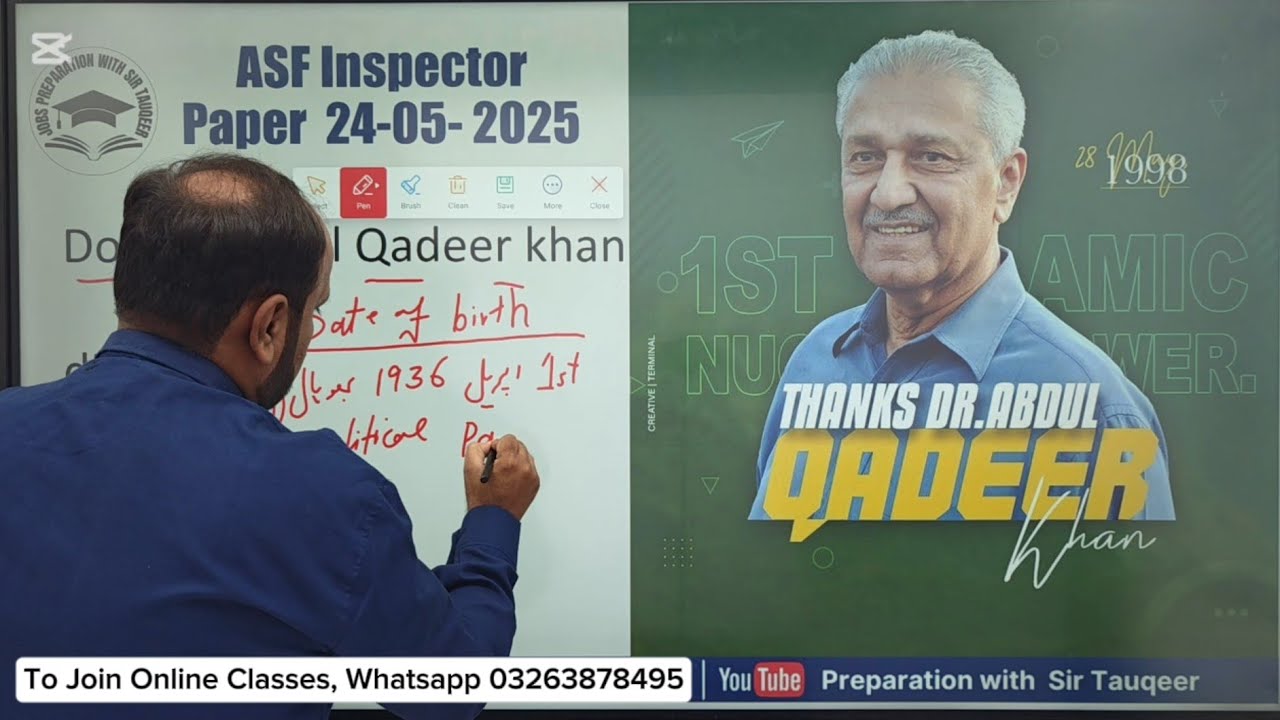 ASF inspector  Past paper 24-04- 2025||ASF  Solved PPSC FPSC PMS CSS  BPSC for GK McQs Preparation