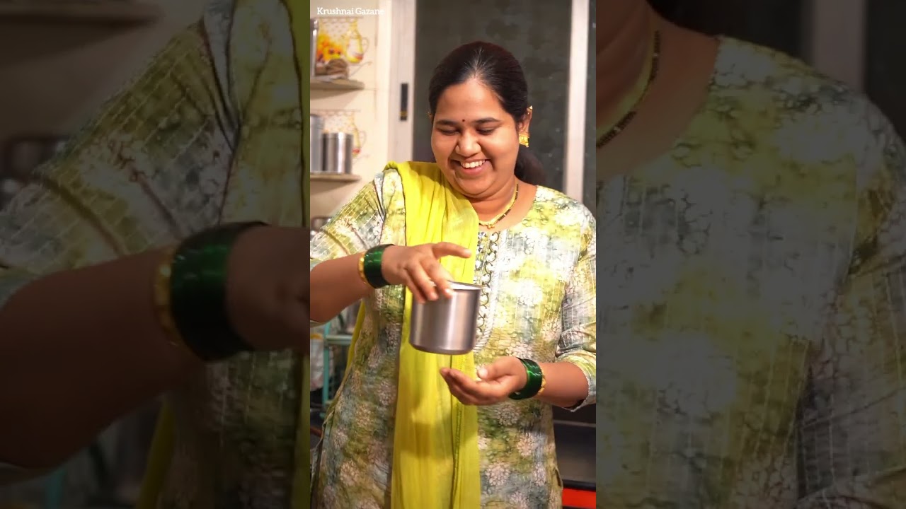 ह्या पद्धतीने झटपट जेवण नक्की करून बघा | रोजचं जेवण होइल खास😍 कृष्णाई गझने