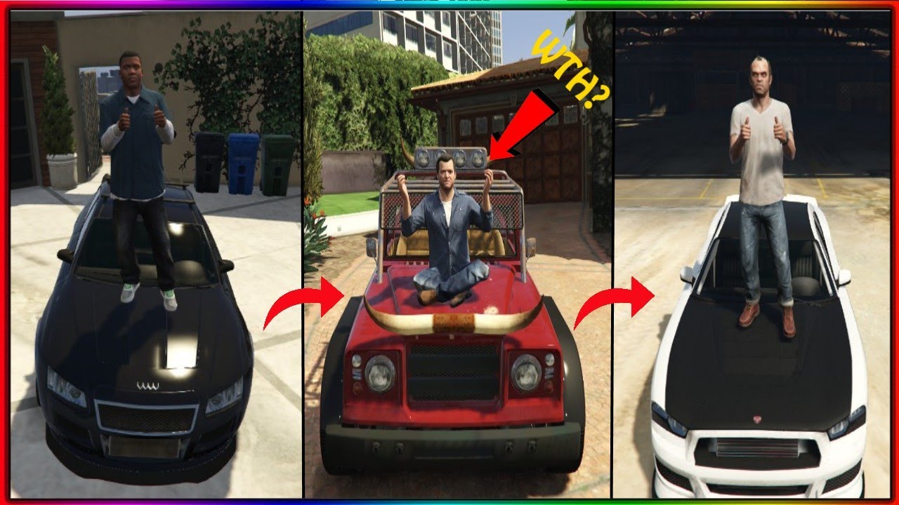 GTA 5: Что на самом деле произойдёт, если угнать все транспортные средства главных героев (секрет...