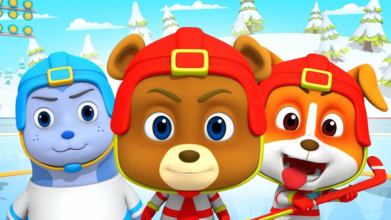 Ice Hockey | Cartoons For Kids & Children | Fun Videos With Loco Nuts