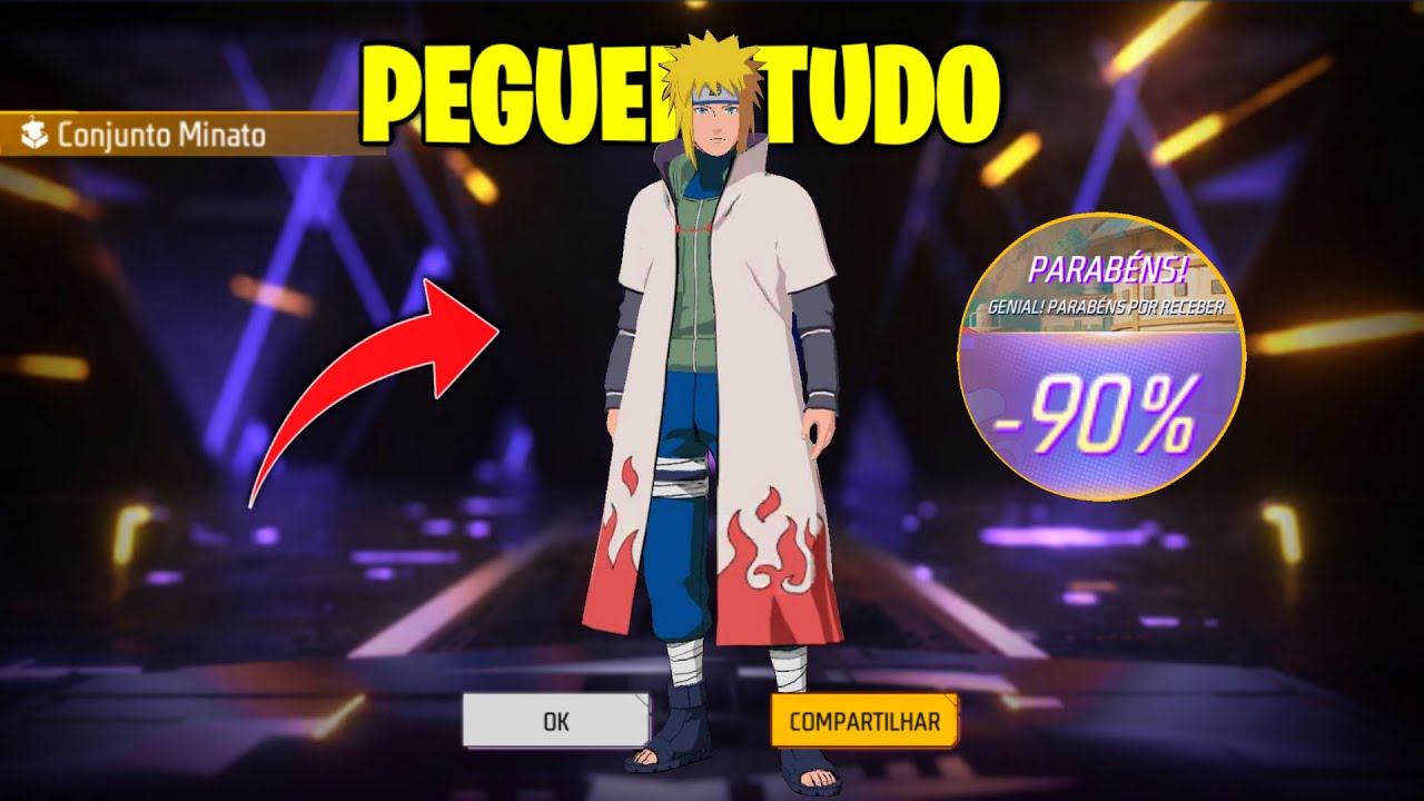 BUGUEI A LOJA MISTERIOSA DO MINATO E PEGUEI TUDO NO FREE FIRE