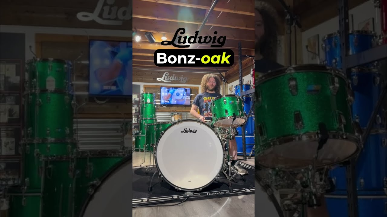 MASSIVE Ludwig Classic Oak Drum Set - 26/14/16/18