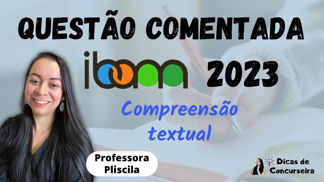 Questão 2023 IBAM | Compreensão textual