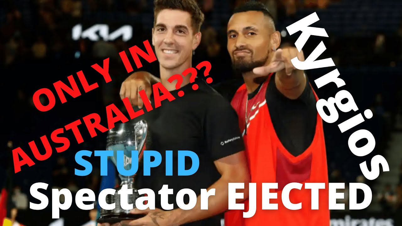 Spectator EJECTED from Australian Open.🎾🏃 Wins AO with Kokkinakis