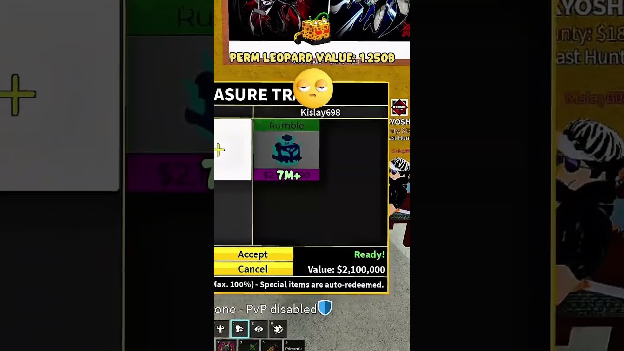 Trade perm leopard 🐆 with values 😱 #bloxfruits