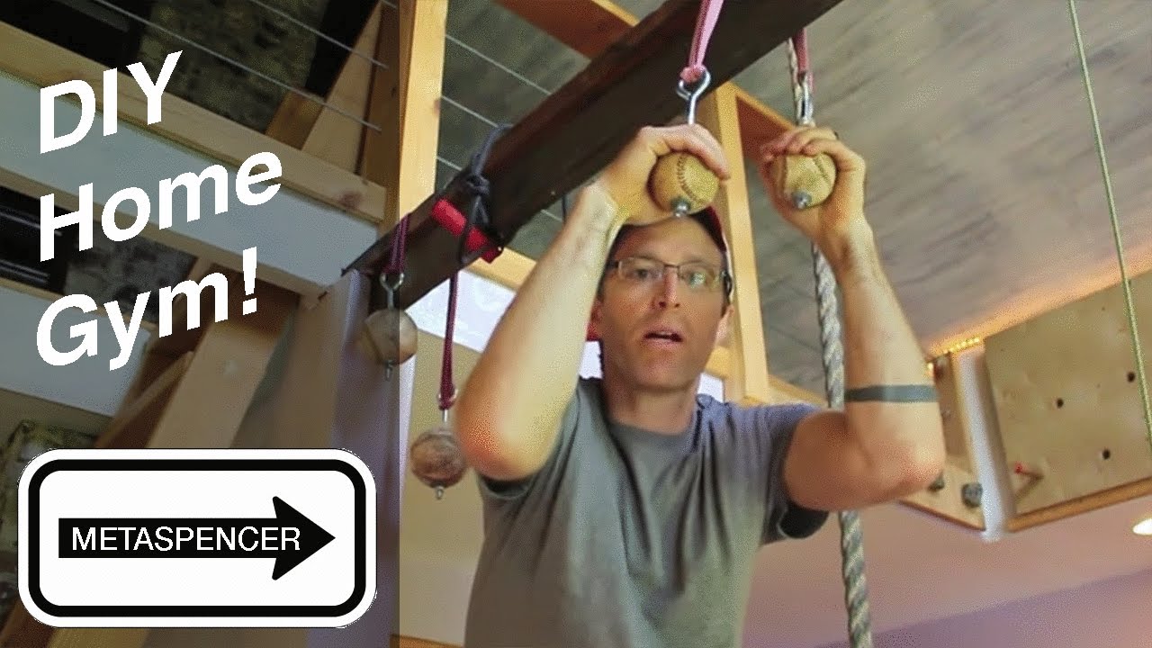 DIY Home Gym Workout Room For Climbing, Crossfit & Gymnastics