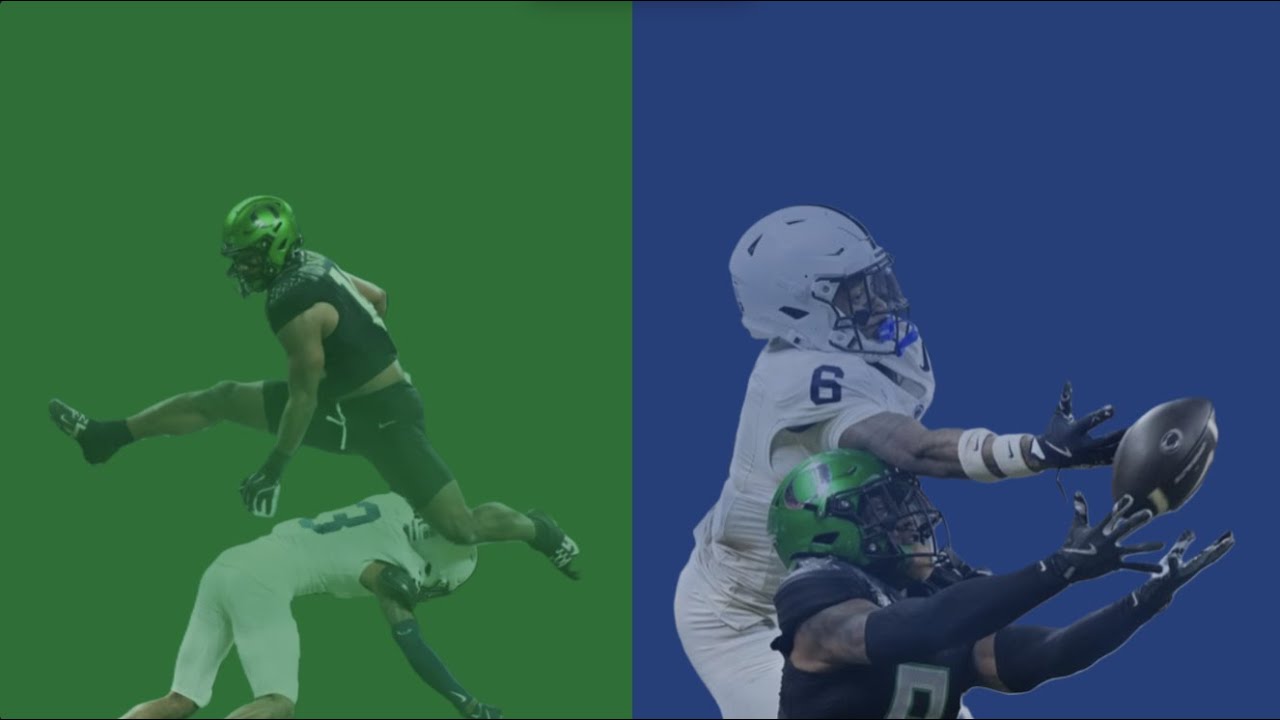 Oregon Offense vs Penn State Defense - CFB Cutups Big Ten Championship 2024