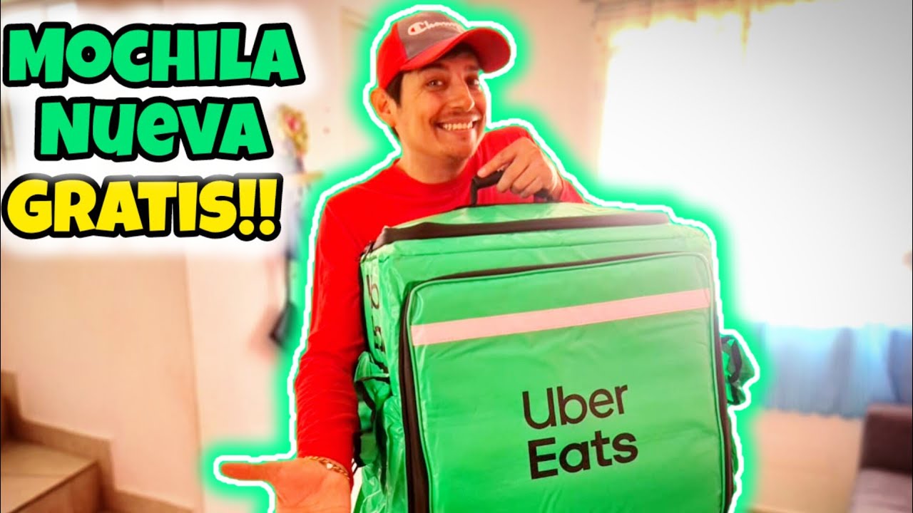 UBER ME MANDO UNA MOCHILA NUEVA!! La mejor mochila de UBER EATS?