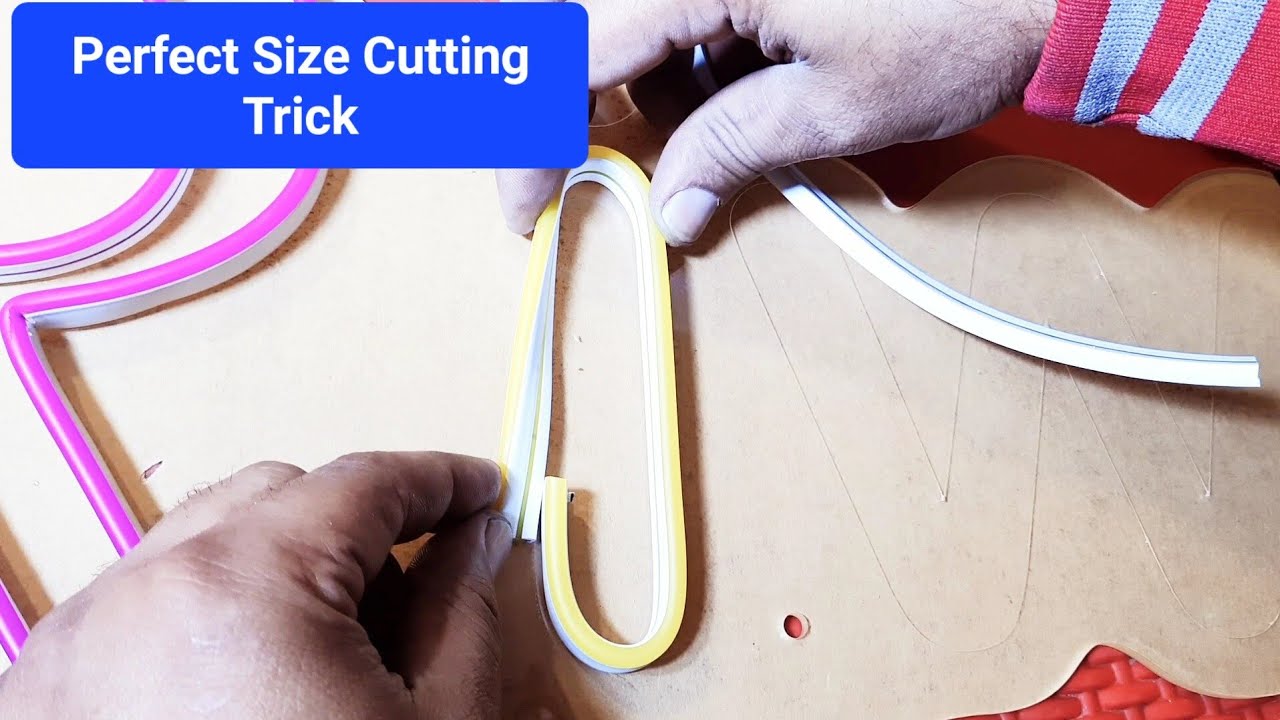 How to fix Neon light Cutting on required size.Neon light size setting.Neon Cutting in cm size.
