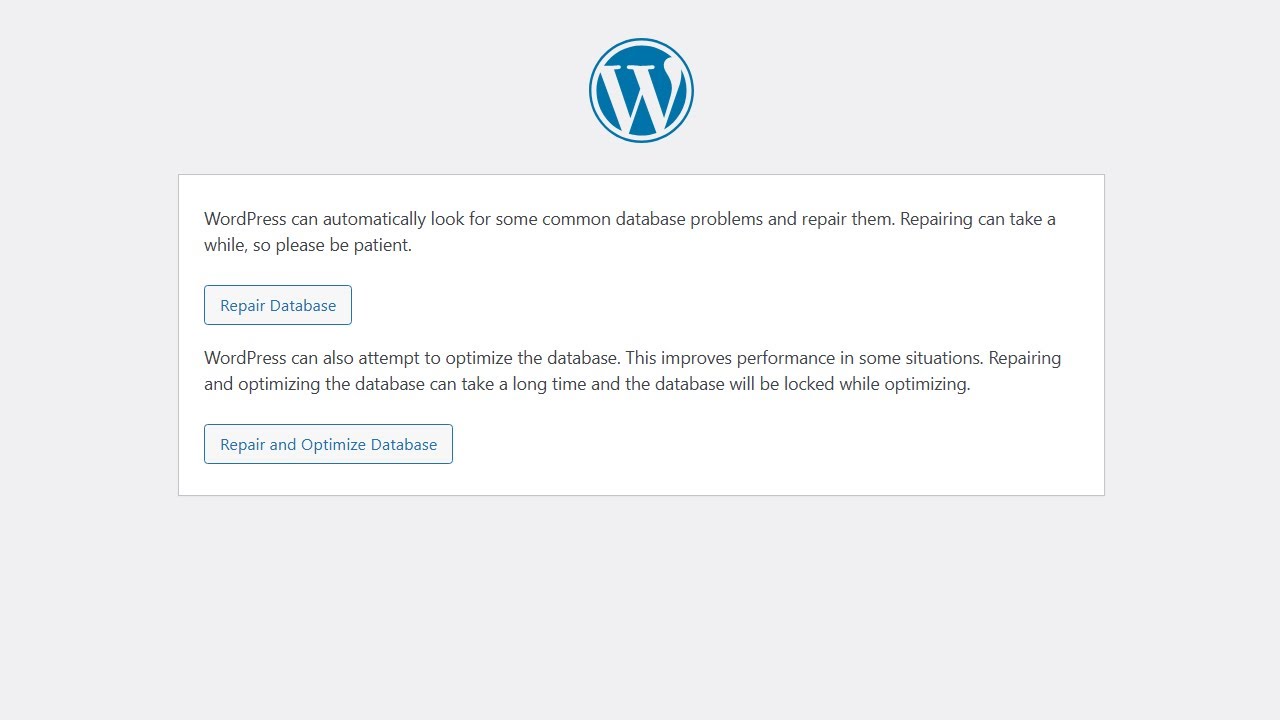 How to Repair and Optimize WordPress Database | WordPress Tutorial for Beginners